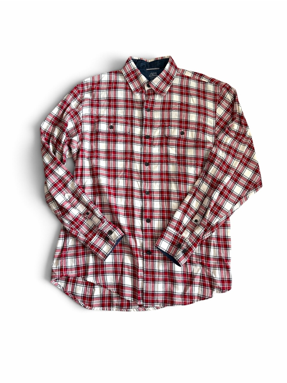Izod Saltwater Plaid Button Down Shirt